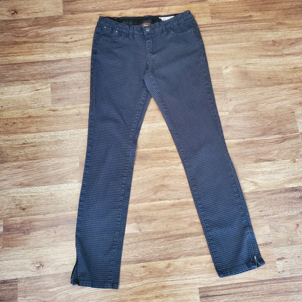 Chor Size 9 Houndstooth Slim Straight Jeans